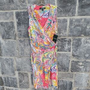 Ralph Lauren Vibrant Paisley Midi Dress